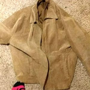 A suede jacket